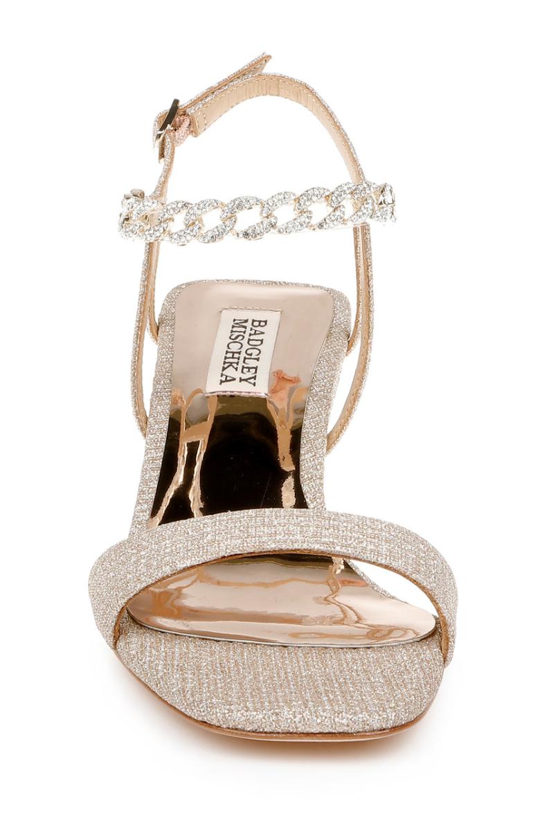 Badgley Mischka Kaelyn Mid Wedge Heel Ivory Satin | Women Wedge