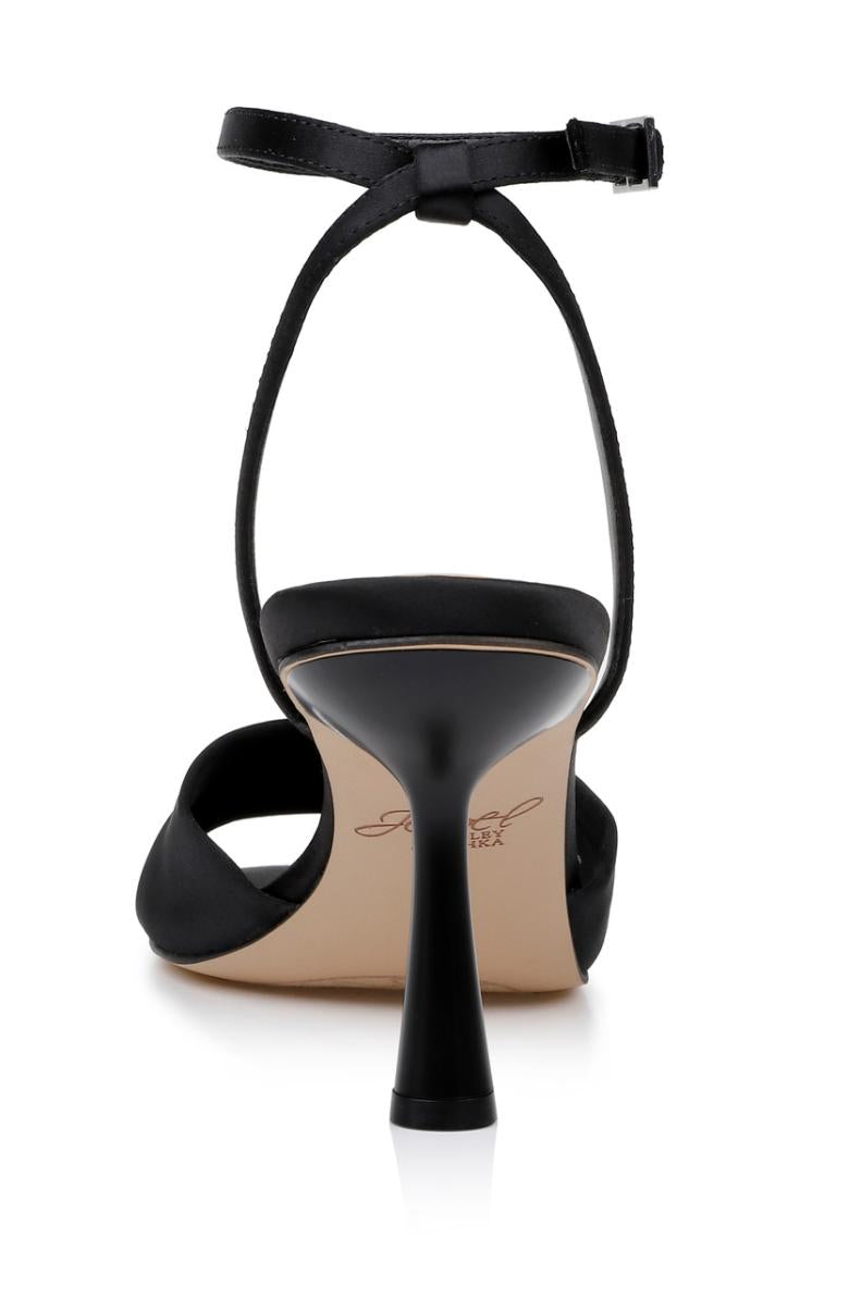 Badgley Mischka Kaia Sandal With Crisscross Vamp Black | Women Stiletto