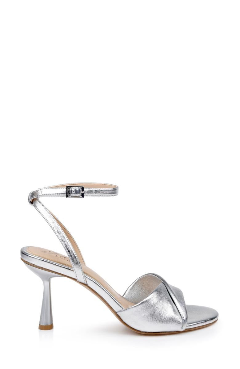 Badgley Mischka Kaia Sandal With Crisscross Vamp Black | Women Stiletto