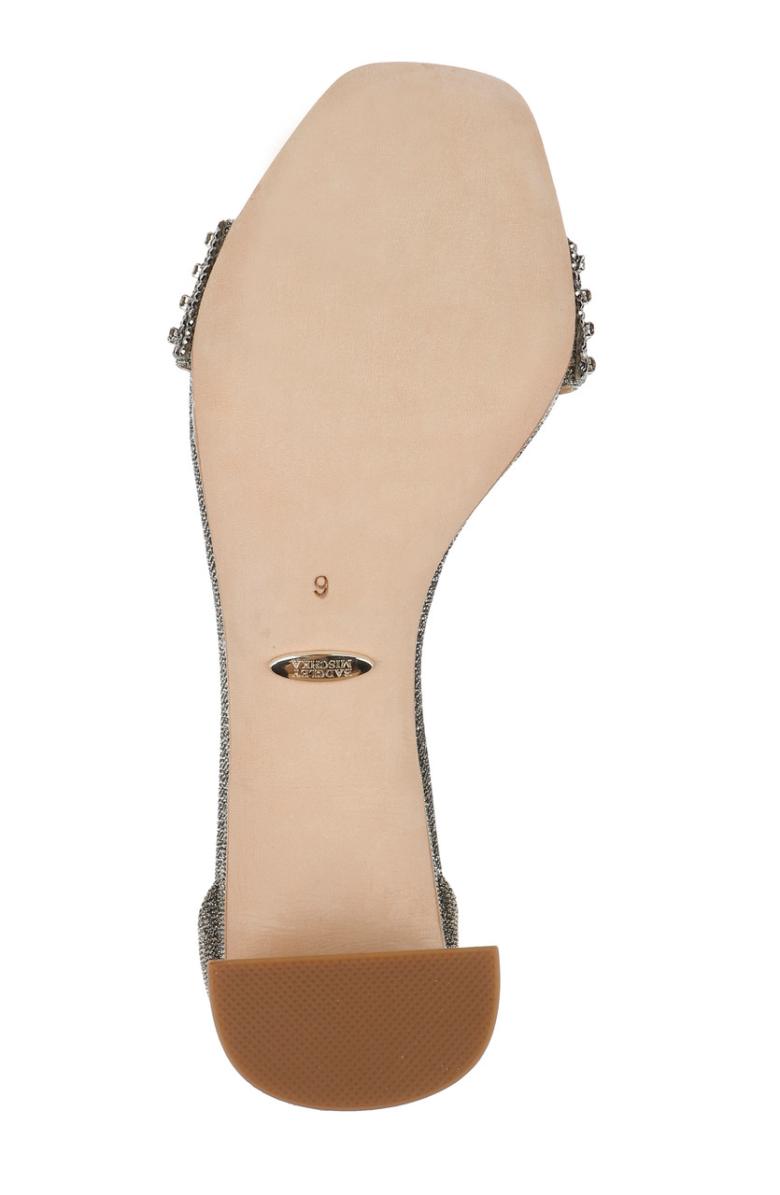 Badgley Mischka Kameryn Open-Toe Block Heel Ivory | Women Block Heels