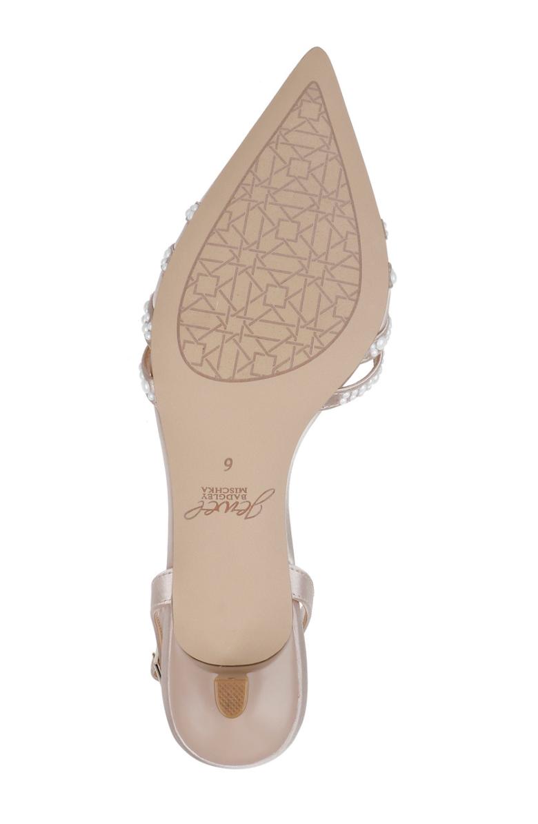 Badgley Mischka Katalina Bejeweled Slingback With Kitten Heel Black | Women Best Sellers