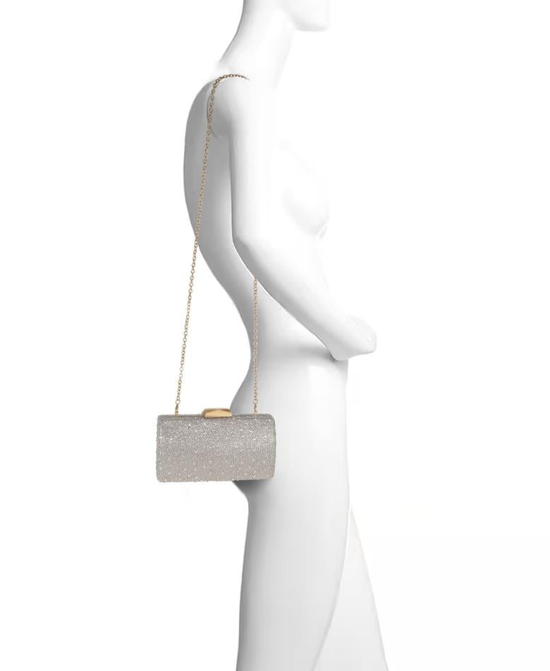 Badgley Mischka Kaylee Crystal Minaudiere Black | Women Evening Bags