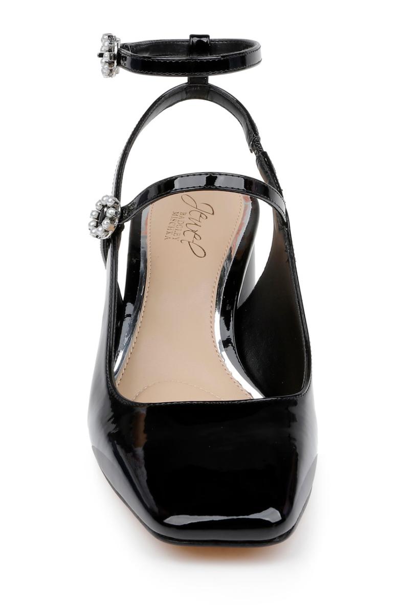 Badgley Mischka Keilani Block Round Heeled Mary Jane Black | Women Block Heels