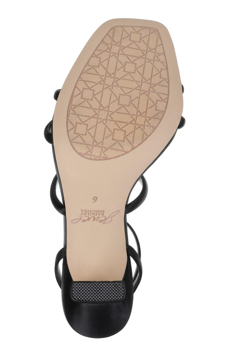 Badgley Mischka Kiyomi Delicate Sandal With Bow Straps Black | Women Stiletto