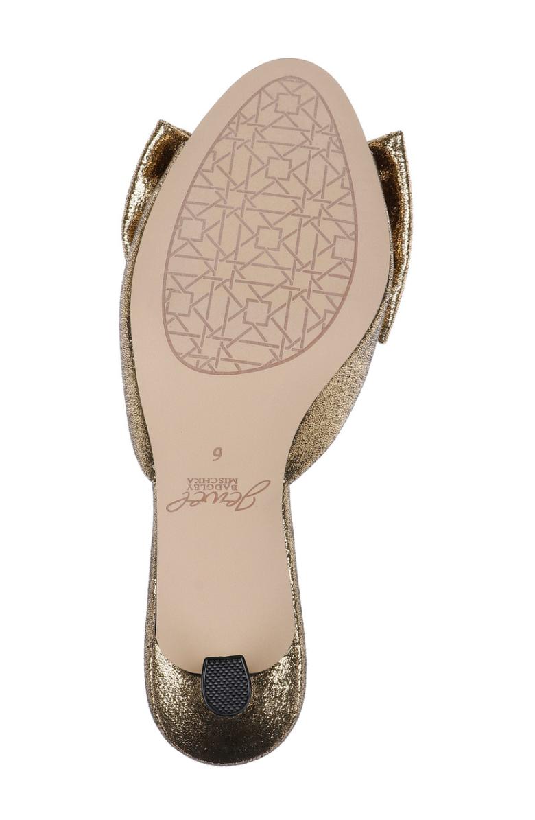 Badgley Mischka Kora Kitten Heel Mules With Large Bow Black | Women Stiletto