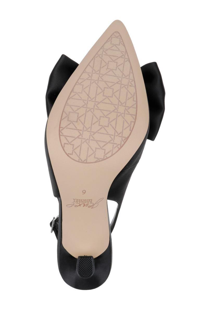 Badgley Mischka Kourtnay Stiletto Slingback With Large Bow Black | Women Stiletto
