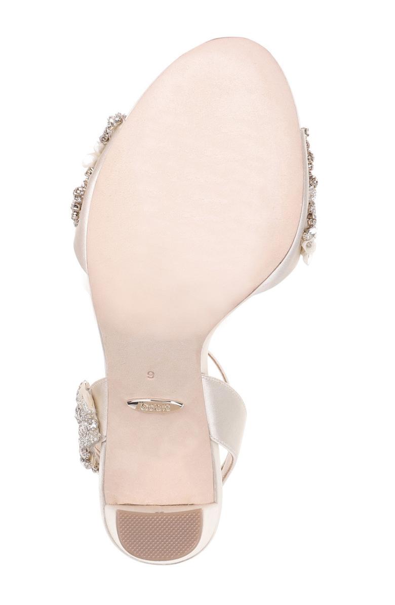 Badgley Mischka Libby Crystal Embellished Evening Shoe Ivory | Women Best Sellers