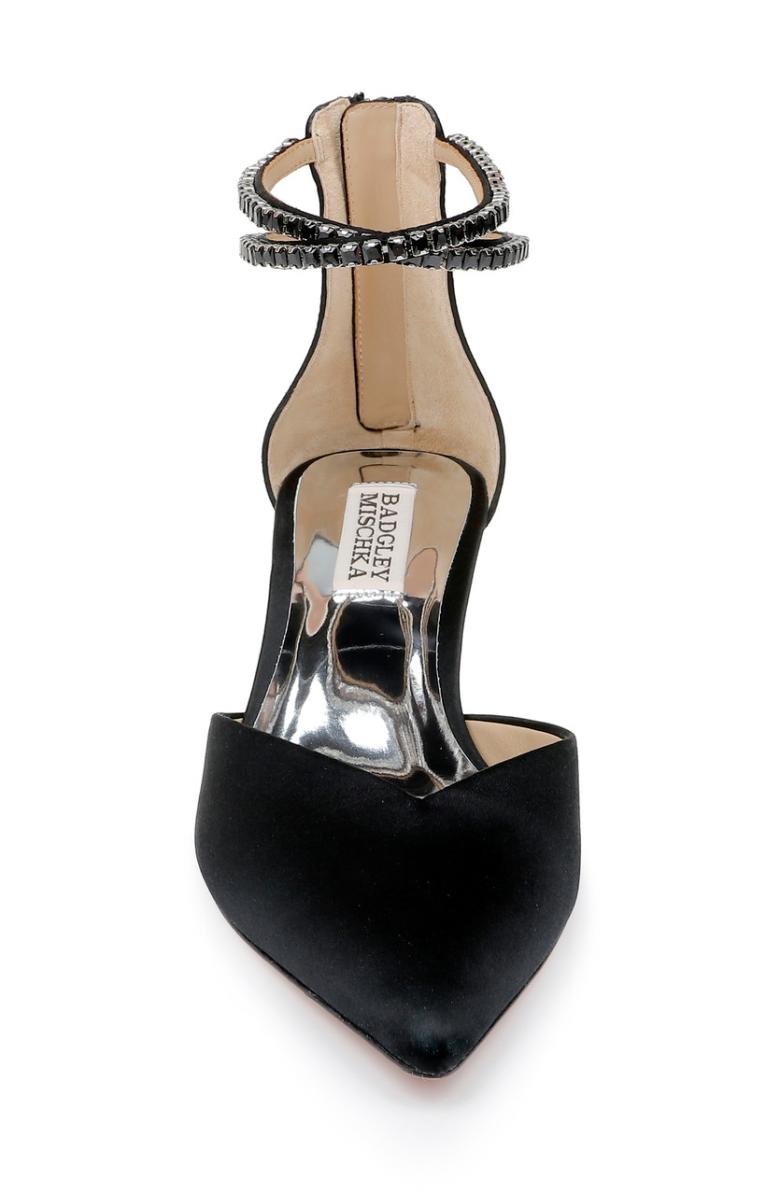 Badgley Mischka Lilibeth Dual-Strapped Kitten Heels Black | Women Kitten Heel