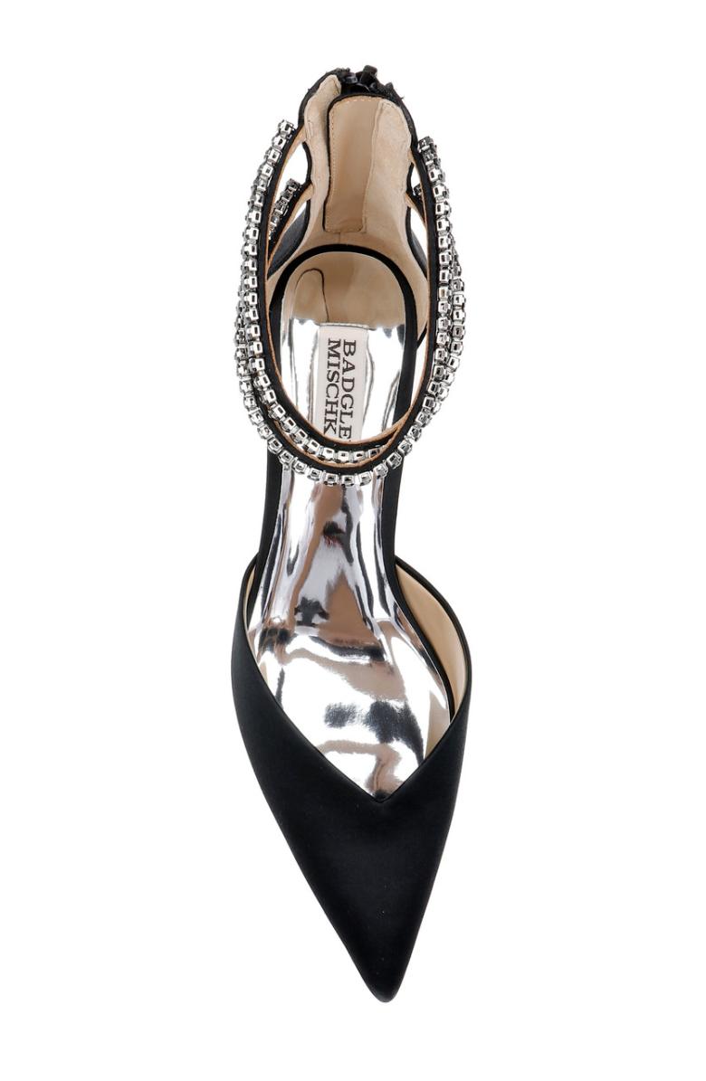 Badgley Mischka Lilibeth Dual-Strapped Kitten Heels Black | Women Kitten Heel