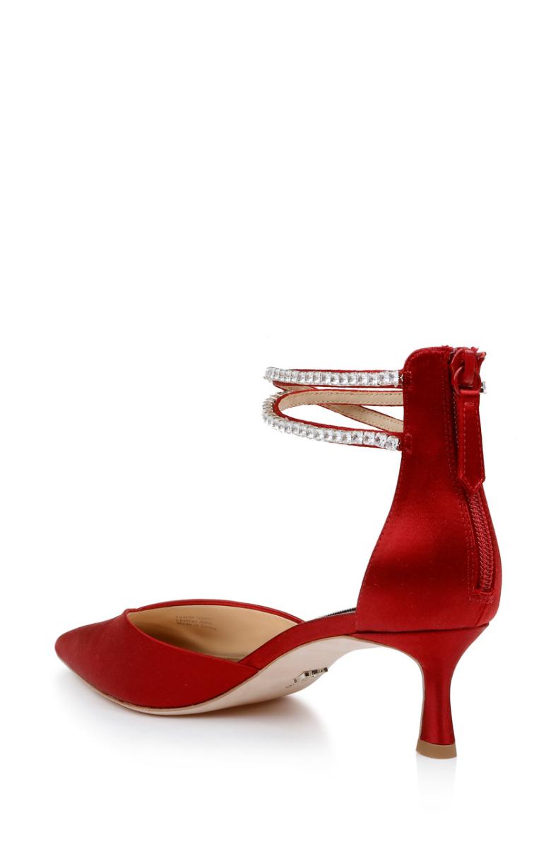 Badgley Mischka Lilibeth Dual-Strapped Kitten Heels Black | Women Kitten Heel