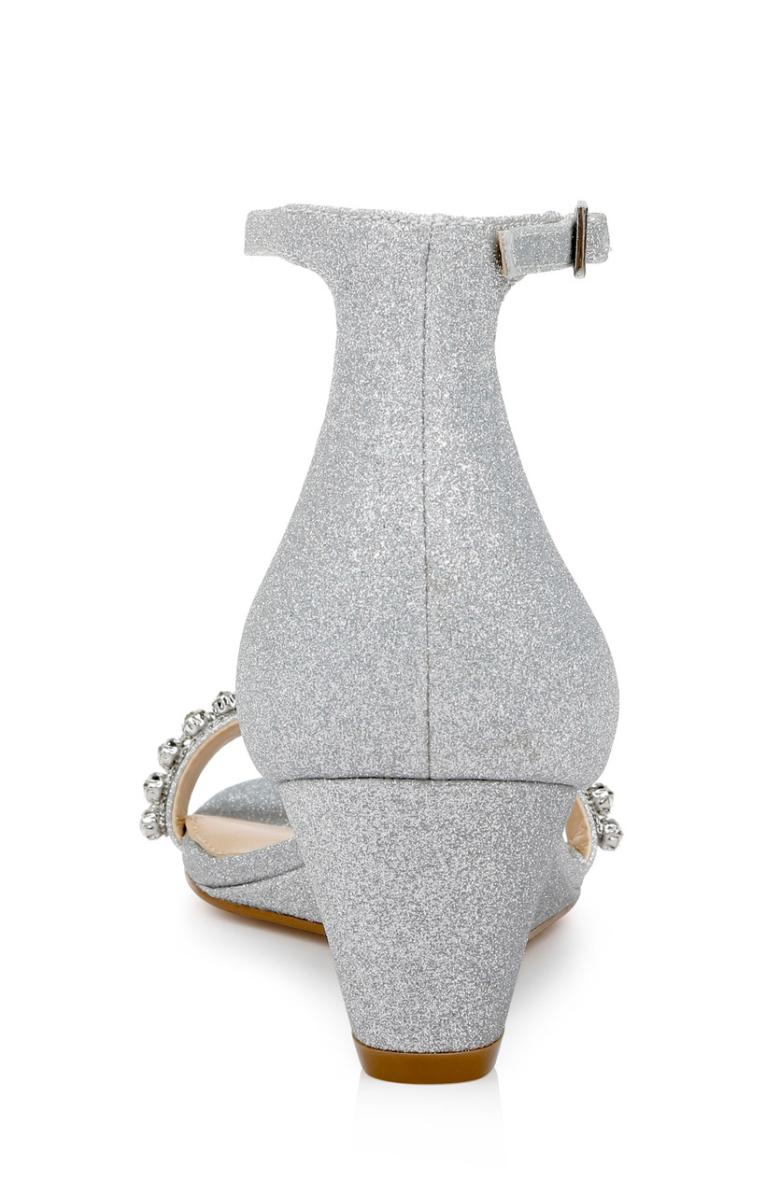 Badgley Mischka Lora Low Wedge Sandals Champagne | Women Wedge