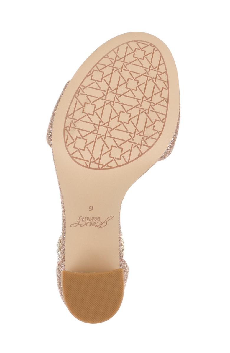 Badgley Mischka Louise Peep-Toe Block Heel Black | Women Block Heels