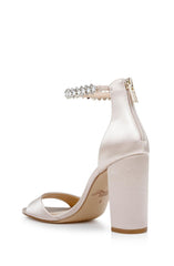 Badgley Mischka Louise Peep-Toe Block Heel Black | Women Block Heels