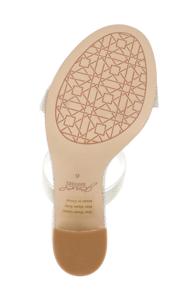 Badgley Mischka Lucero Block Heel Slide Clear | Women Block Heels