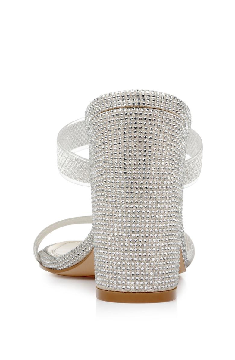 Badgley Mischka Lucero Block Heel Slide Clear | Women Block Heels