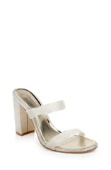 Badgley Mischka Lucero Block Heel Slide Clear | Women Block Heels