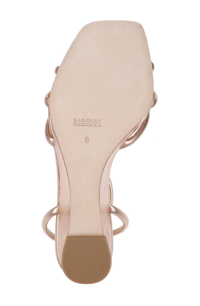 Badgley Mischka Luciana Knot Detail Wedge Sandal Champagne | Women Wedge