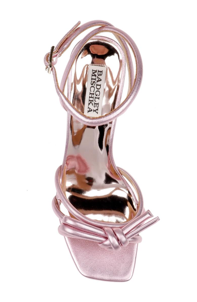 Badgley Mischka Luciana Knot Detail Wedge Sandal Champagne | Women Wedge