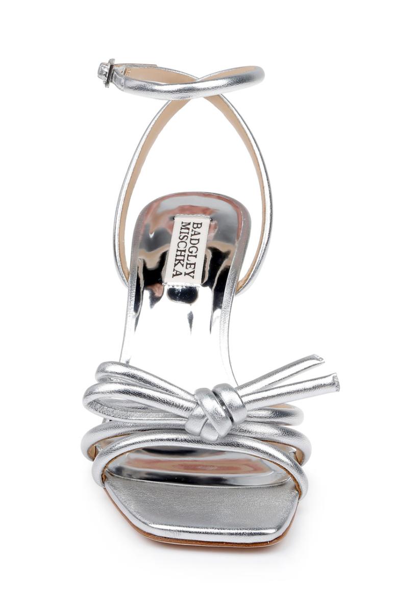 Badgley Mischka Luciana Knot Detail Wedge Sandal Champagne | Women Wedge