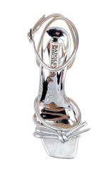 Badgley Mischka Luciana Knot Detail Wedge Sandal Champagne | Women Wedge