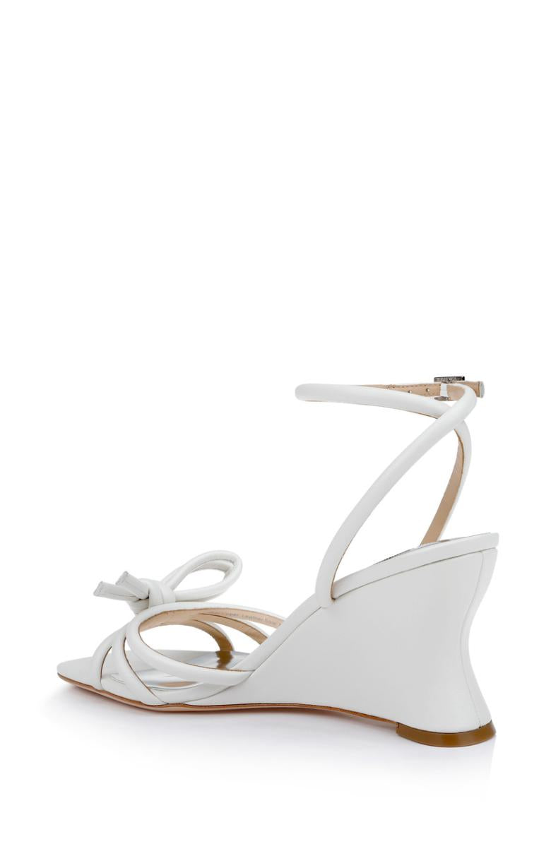 Badgley Mischka Luciana Knot Detail Wedge Sandal Champagne | Women Wedge