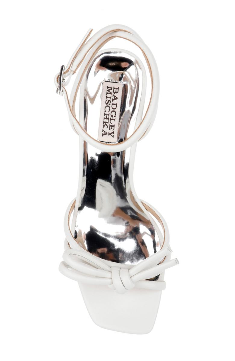 Badgley Mischka Luciana Knot Detail Wedge Sandal Champagne | Women Wedge