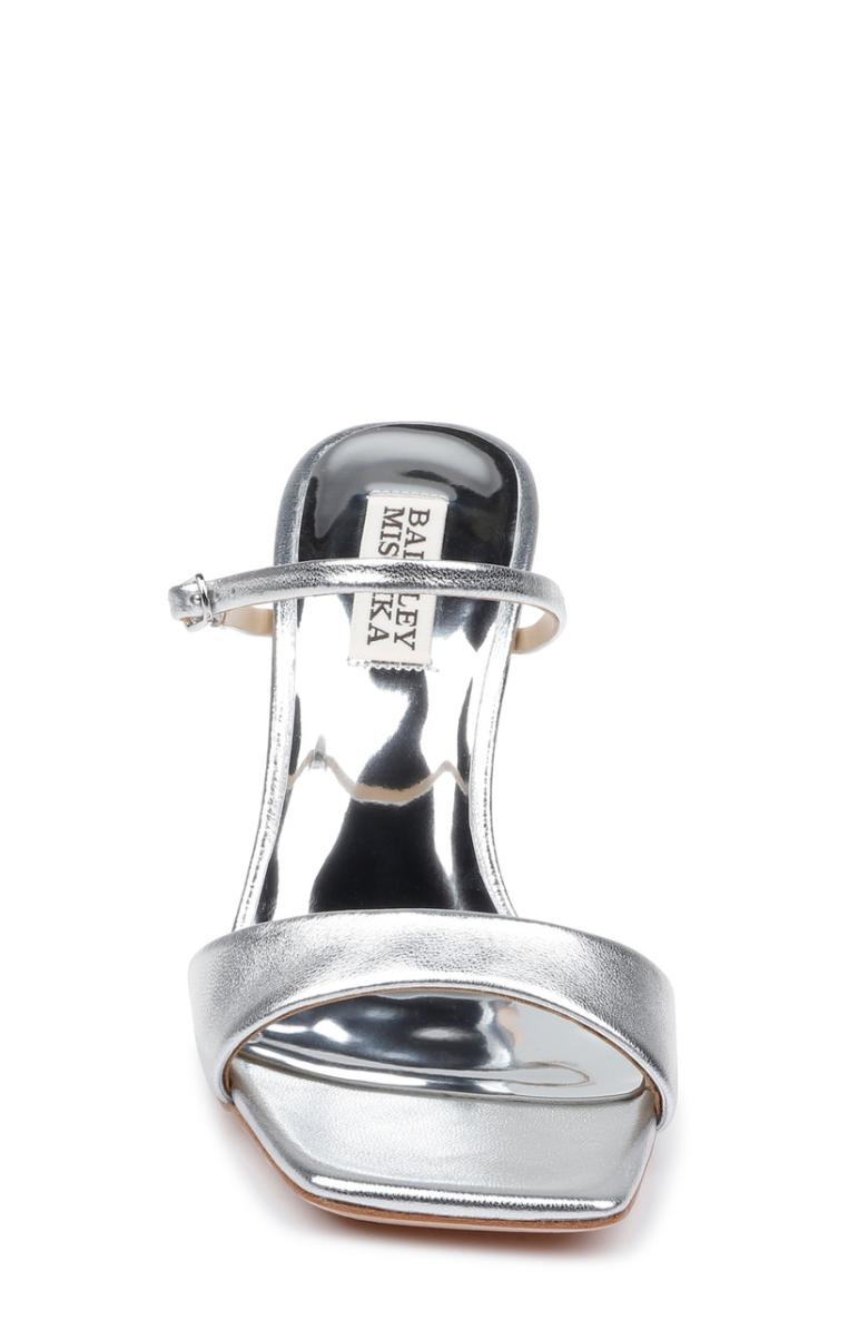 Badgley Mischka Luna Mule With Sculptural Wedge Black | Women Wedge