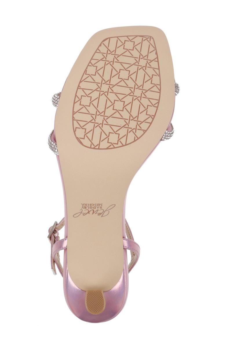 Badgley Mischka Maci Metallic Sandal With Rhinestone Knot Detail Blue | Women Best Sellers