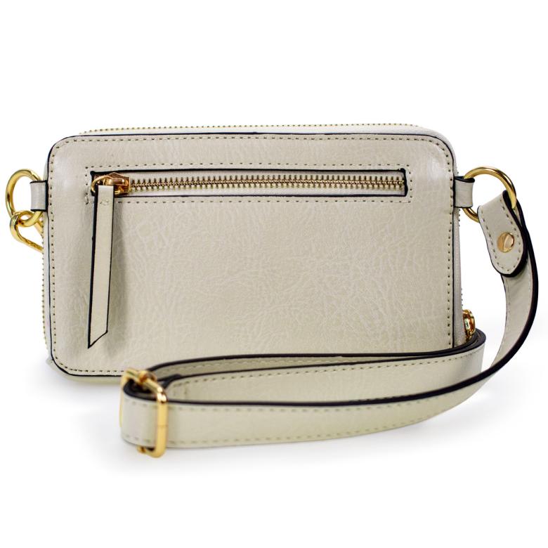 Badgley Mischka Madalyn Vegan Leather Pouch Belt Bag Brown | Women Travel