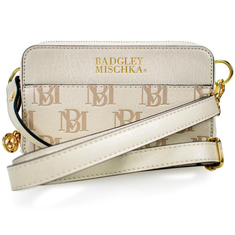 Badgley Mischka Madalyn Vegan Leather Pouch Belt Bag Brown | Women Travel