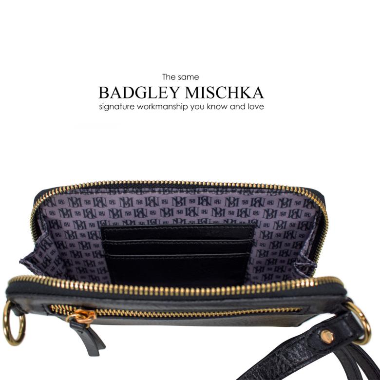 Badgley Mischka Madalyn Vegan Leather Pouch Belt Bag Brown | Women Travel