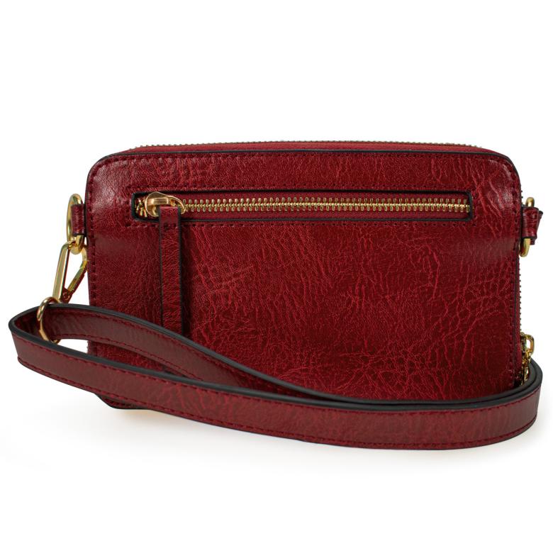 Badgley Mischka Madalyn Vegan Leather Pouch Belt Bag Brown | Women Travel