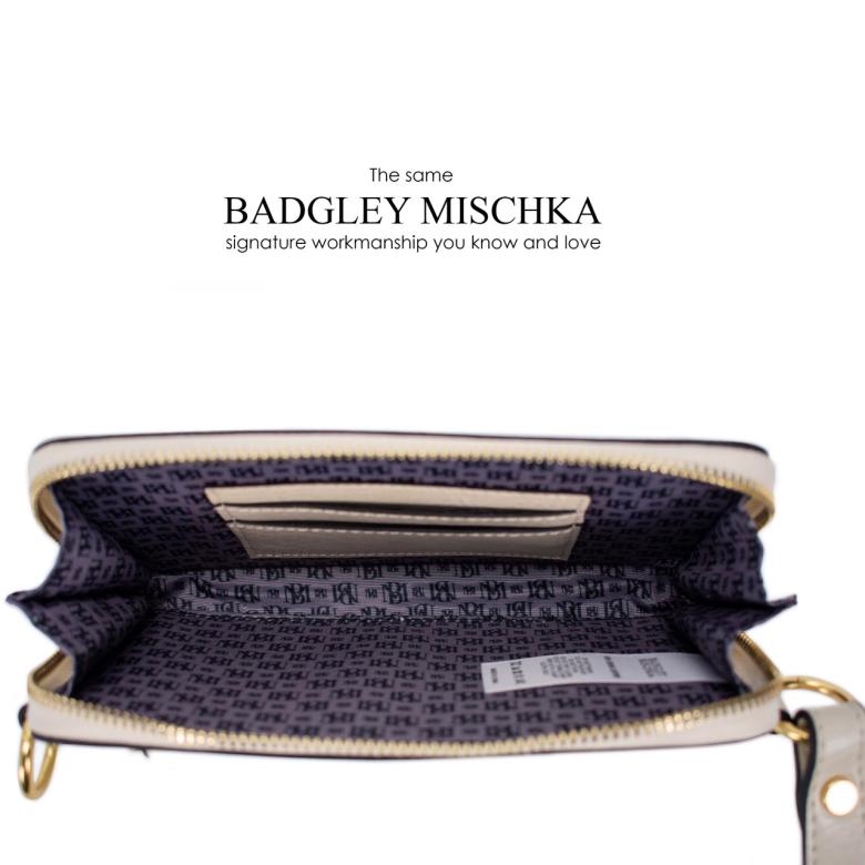 Badgley Mischka Madalyn Vegan Leather Pouch Belt Bag Brown | Women Travel