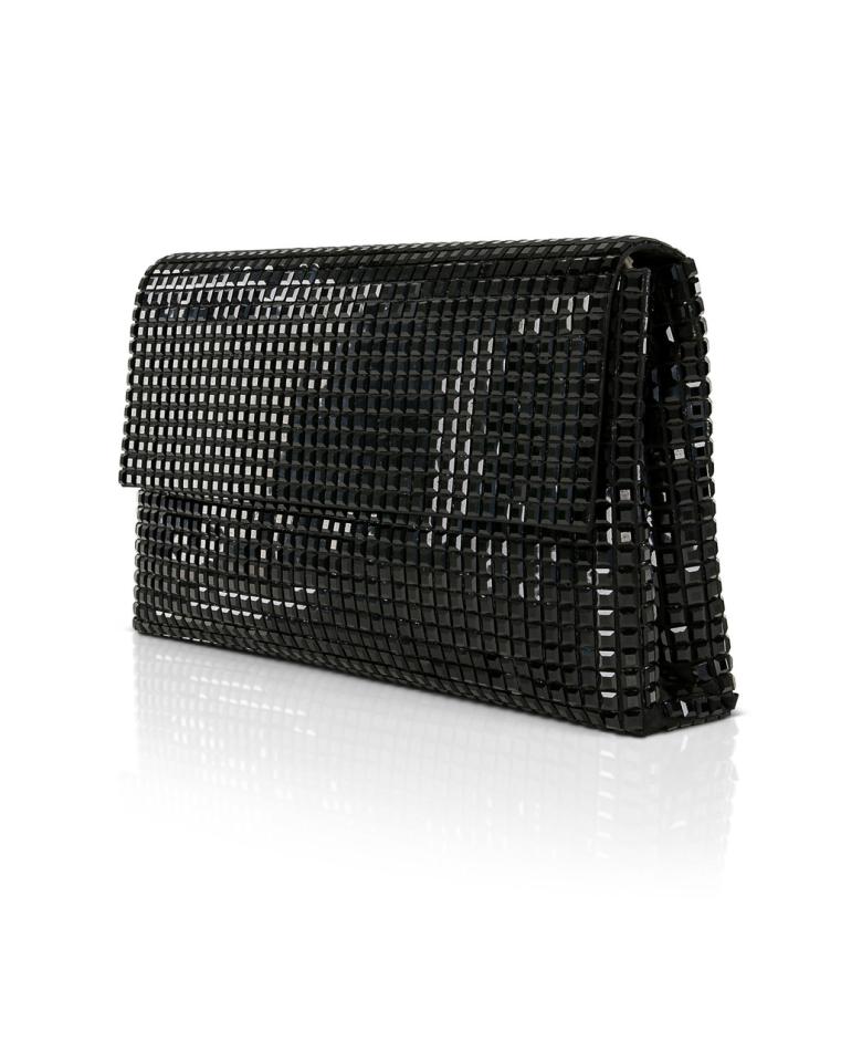 Badgley Mischka Maria Allover Crystal Envelope Clutch Black | Women Evening Bags