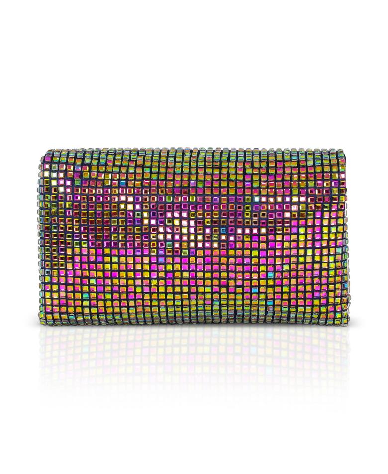 Badgley Mischka Maria Allover Crystal Envelope Clutch Black | Women Evening Bags