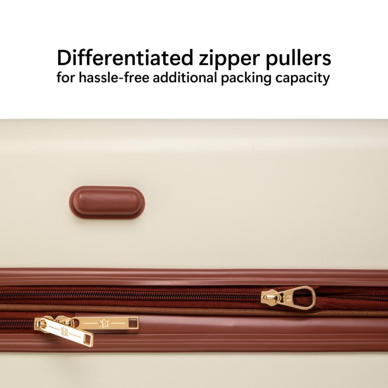 Badgley Mischka Mia 3 Piece Expandable Retro Luggage Set Black | Women Travel