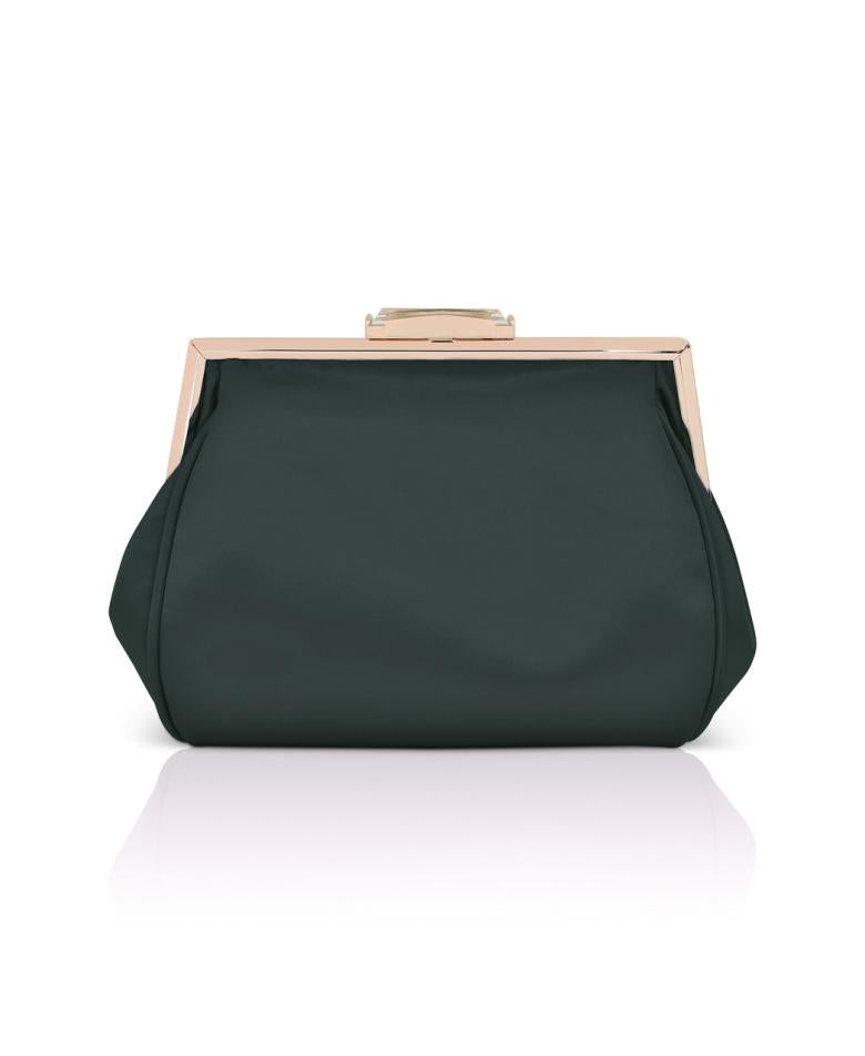 Badgley Mischka Mia Crystal Bow Pouch Clutch Neon Pink | Women Evening Bags