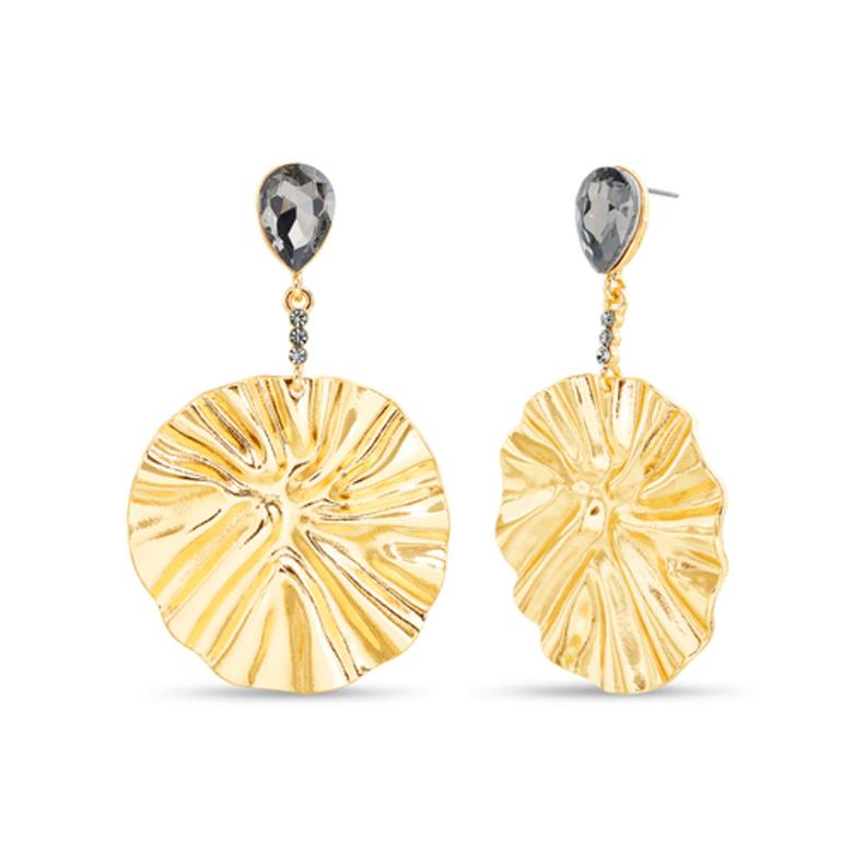 Badgley Mischka Molten Metal Circle Drop Earrings | Women Fashion Jewelry
