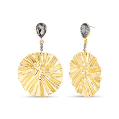 Badgley Mischka Molten Metal Circle Drop Earrings | Women Fashion Jewelry