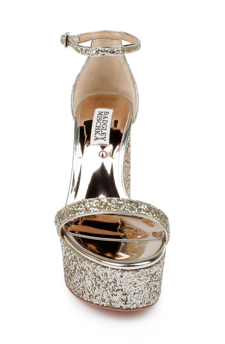 Badgley Mischka Party Platform Block Heel Black | Women Platform