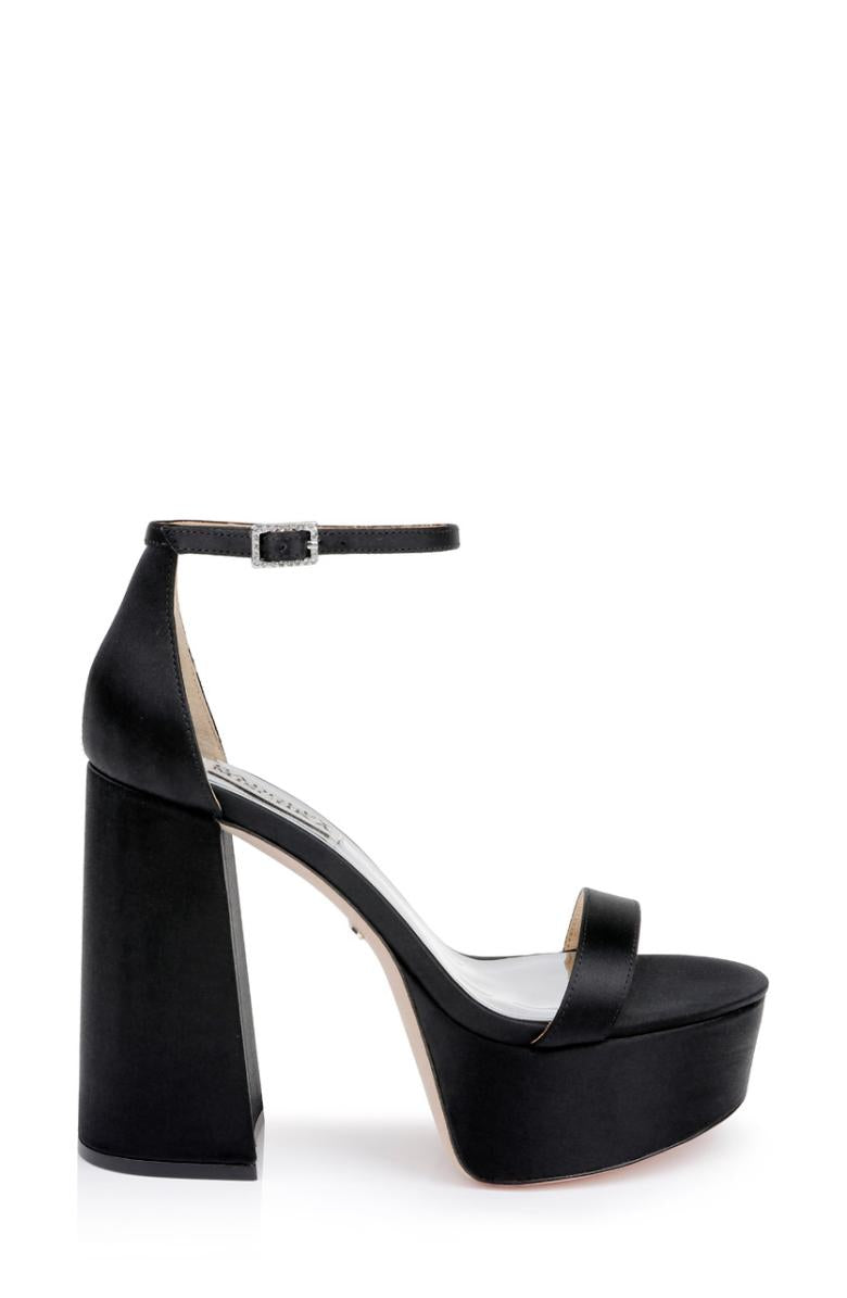 Badgley Mischka Party Platform Block Heel Black | Women Platform