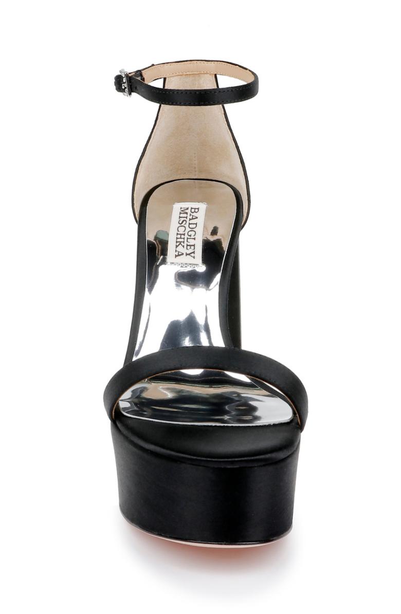 Badgley Mischka Party Platform Block Heel Black | Women Platform
