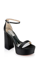Badgley Mischka Party Platform Block Heel Black | Women Platform