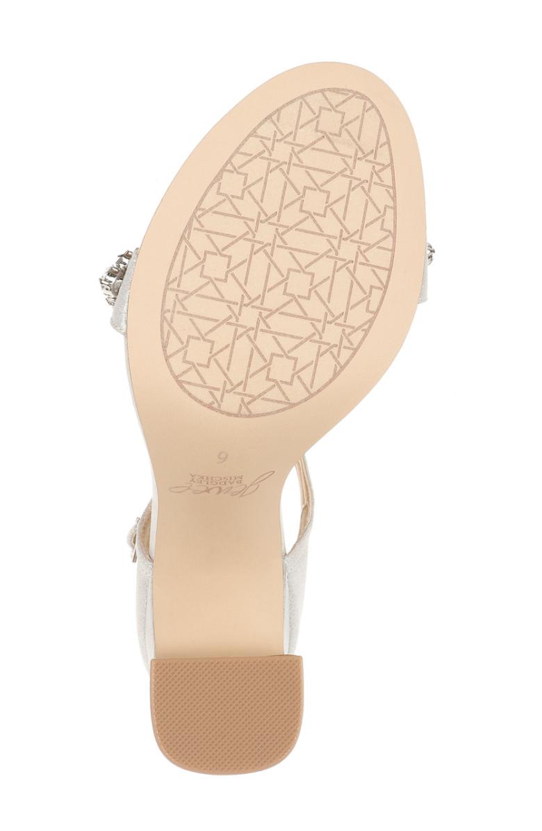 Badgley Mischka Penny Crystal Embellished Block Heel Black | Women Block Heels