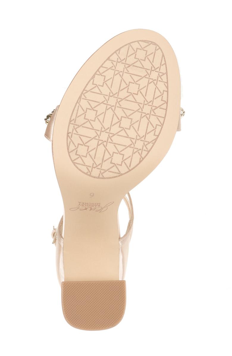 Badgley Mischka Penny Crystal Embellished Block Heel Black | Women Block Heels