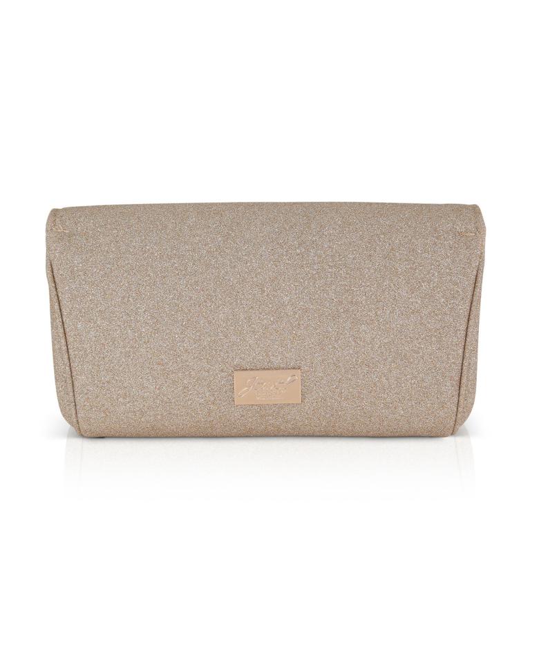 Badgley Mischka Poppy Double Compartment Clutch With Crystal Rope Twist Gold | Women Evening Bags