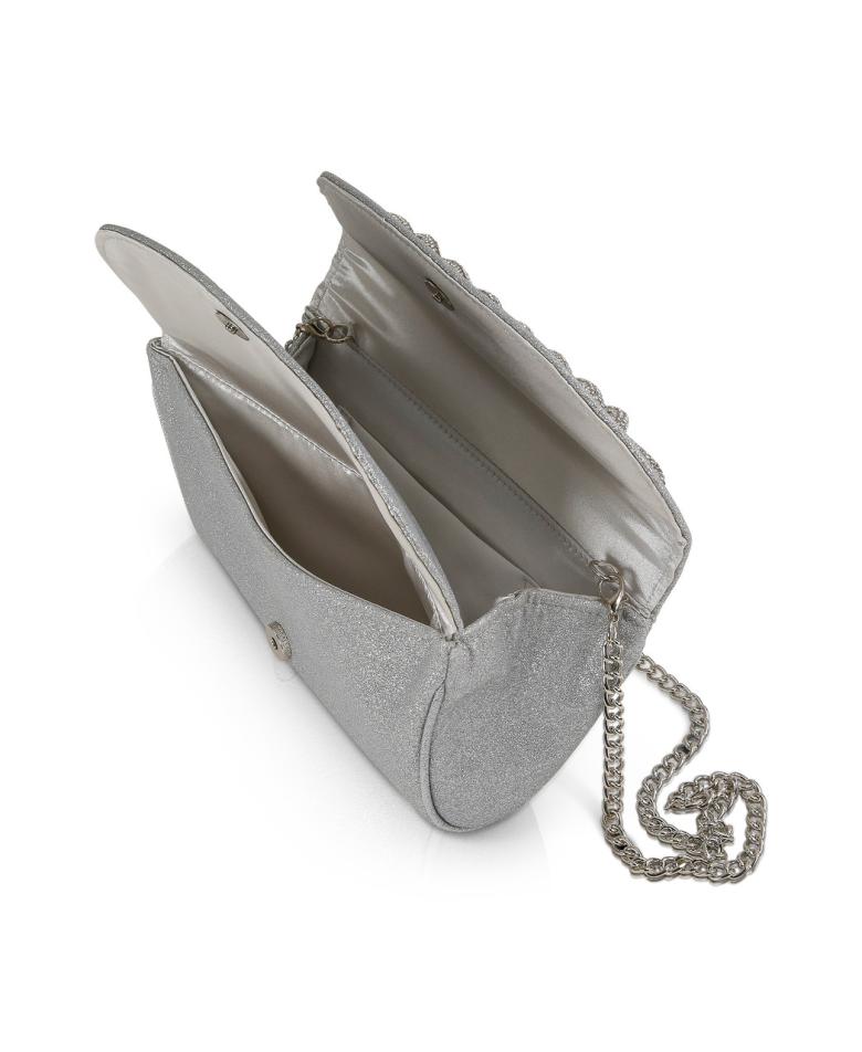 Badgley Mischka Poppy Double Compartment Clutch With Crystal Rope Twist Gold | Women Evening Bags