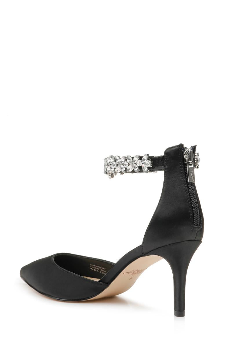 Badgley Mischka Raleigh Pointed Toe Kitten D'Orsay From Jewel Black | Women Kitten Heel