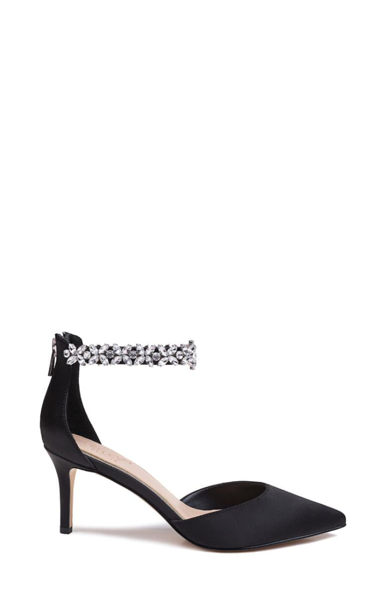 Badgley Mischka Raleigh Pointed Toe Kitten D'Orsay From Jewel Black | Women Kitten Heel