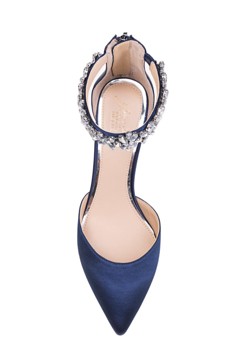 Badgley Mischka Raleigh Pointed Toe Kitten D'Orsay From Jewel Black | Women Kitten Heel